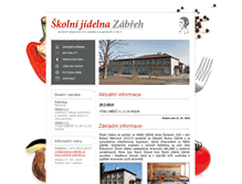 Tablet Screenshot of jidelna-zabreh.cz